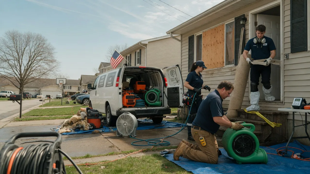 Water Damage Restoration in Kampsville, IL near me